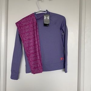 Girls UA sweater and leggings